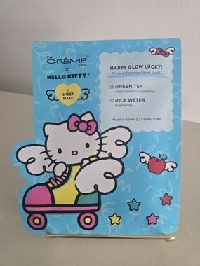 The Crème Shop x Hello Kitty Happy Glow Lucky Sheet Mask - Blue